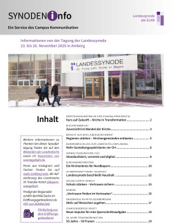 Synodenbericht